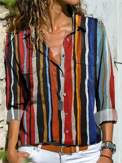 Loose Fitting Casual Printed Shirts