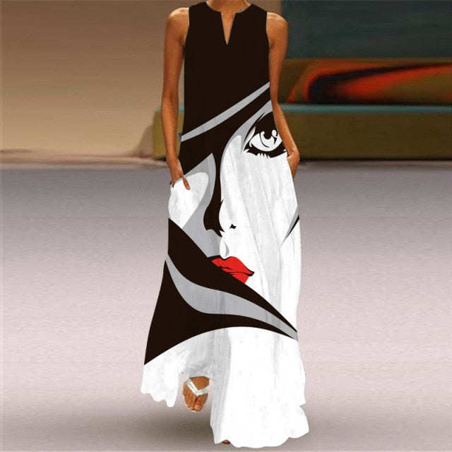 Elegant "What They Wish for" Maxi Dress