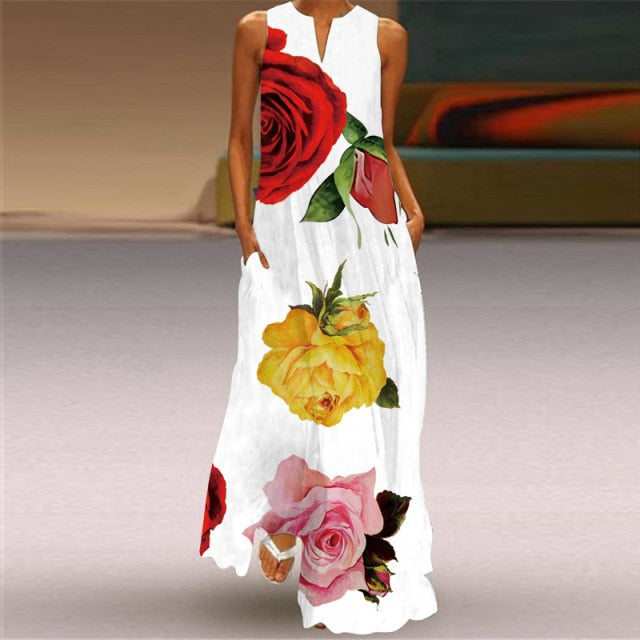 Elegant "What They Wish for" Maxi Dress