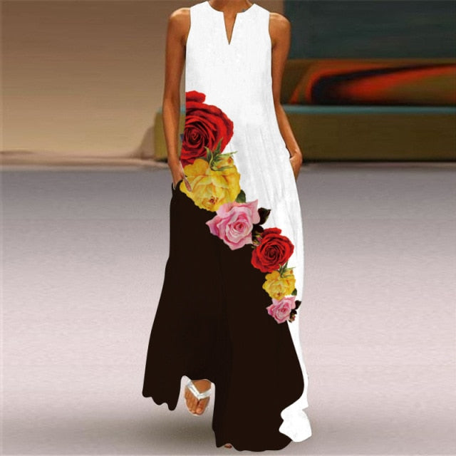 Elegant "What They Wish for" Maxi Dress