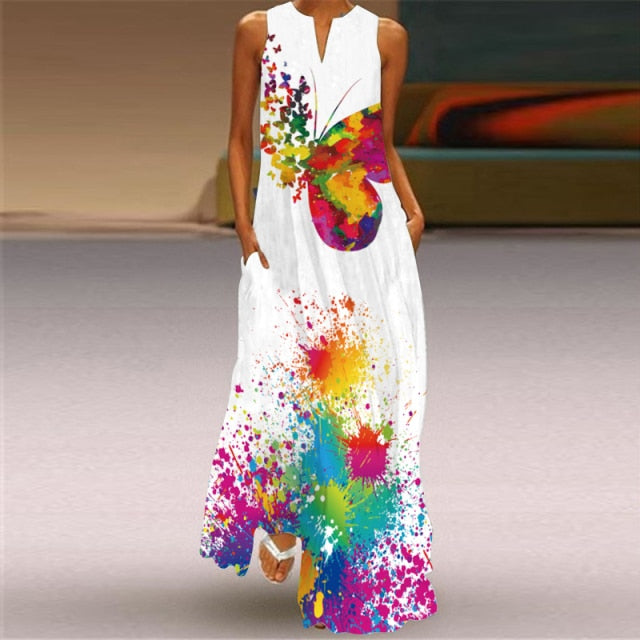 Elegant "What They Wish for" Maxi Dress