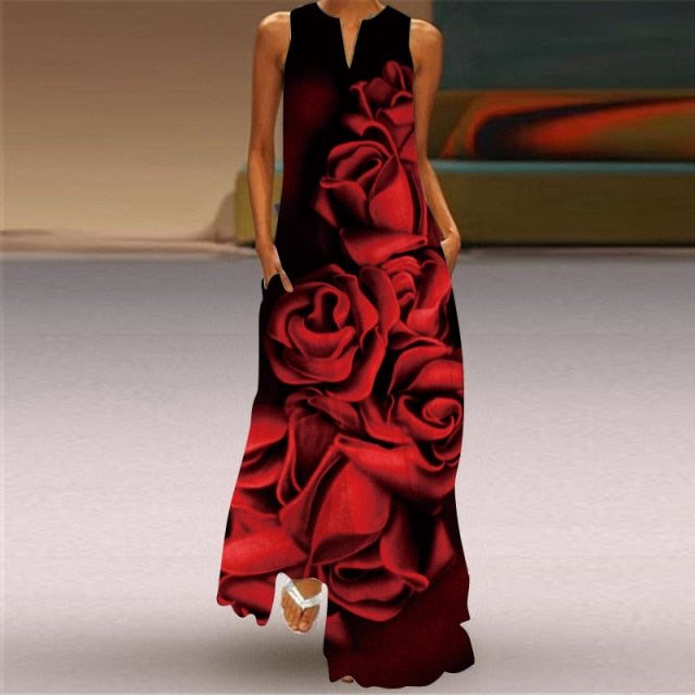 Elegant "What They Wish for" Maxi Dress