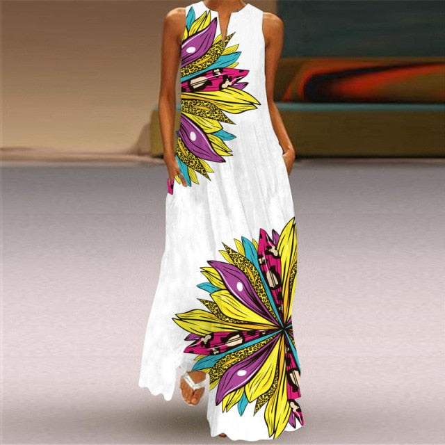 Elegant "What They Wish for" Maxi Dress