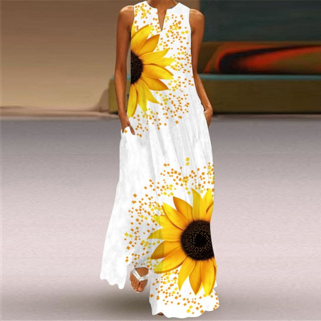 Elegant "What They Wish for" Maxi Dress