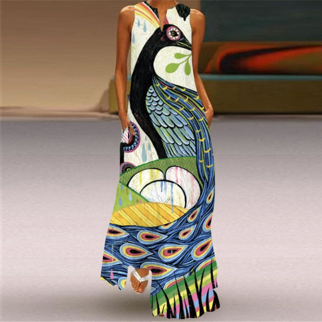 Elegant "What They Wish for" Maxi Dress