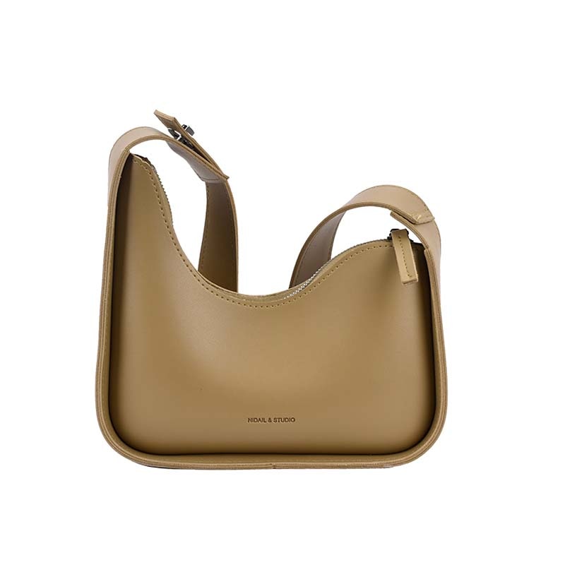 Elegant Wide Strap Shoulder Bag