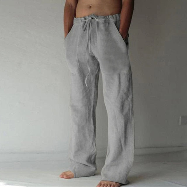 Men's Solid Color Casual Pants