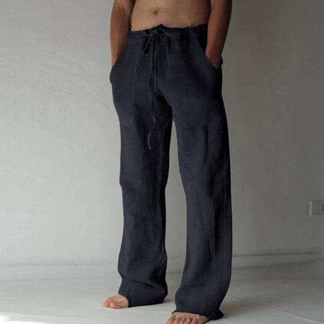 Men's Solid Color Casual Pants