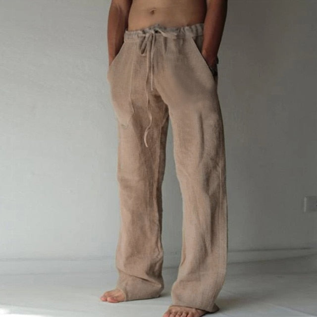 Men's Solid Color Casual Pants