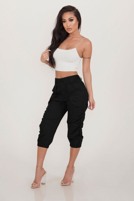 Three Quarter Cropped Capri Pants