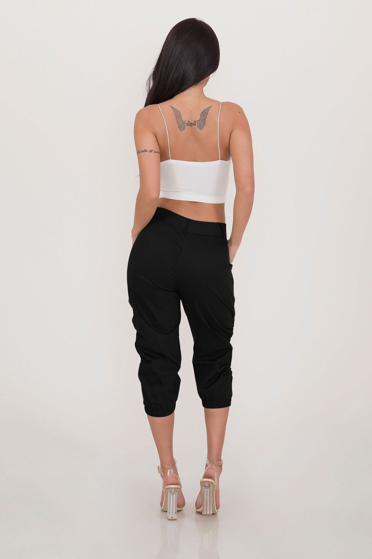 Three Quarter Cropped Capri Pants