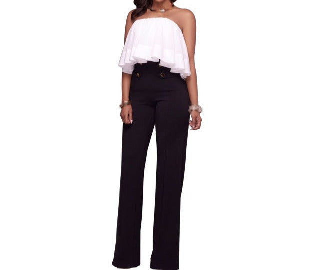 Women's High Waist Sailor Trousers