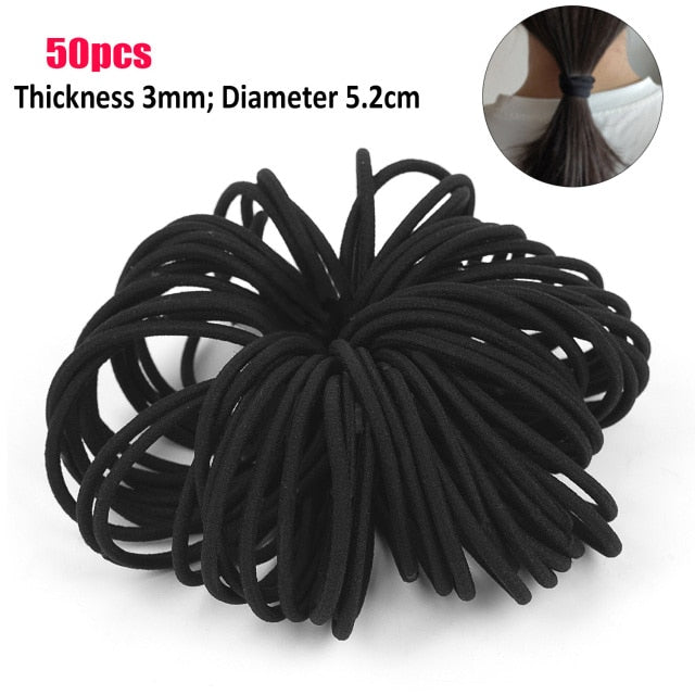 50pcs Women Hair Ties