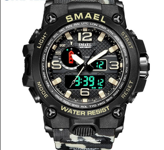 Men's 50M Waterproof Military Watch