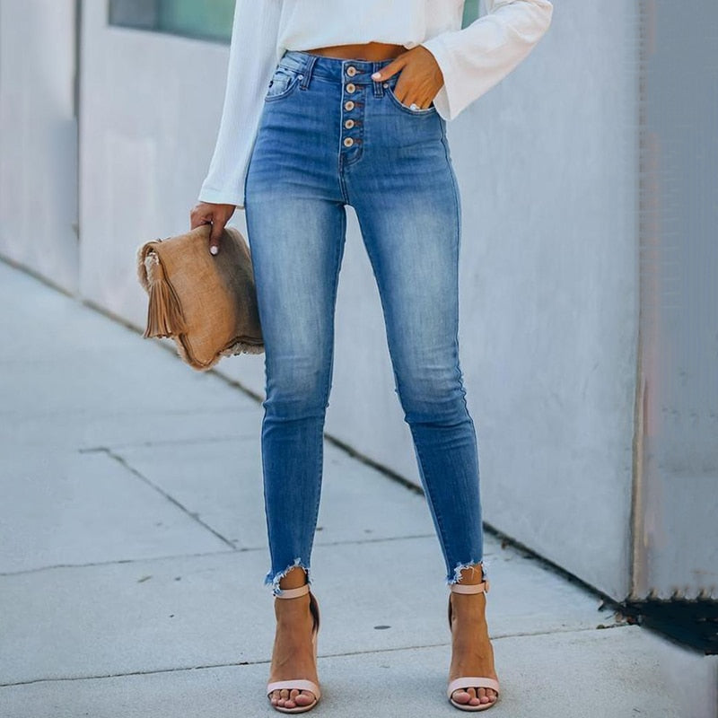 Denim Stretch Skinny Trousers