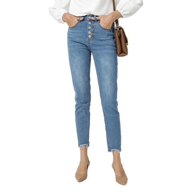 Denim Stretch Skinny Trousers