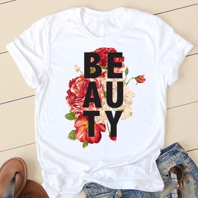 Women T-shirts Love Valentine 90s Ladies Fashion Clothing Cartoon Clothes Short Sleeve Spring Summer Female Tee Graphic Tshirt