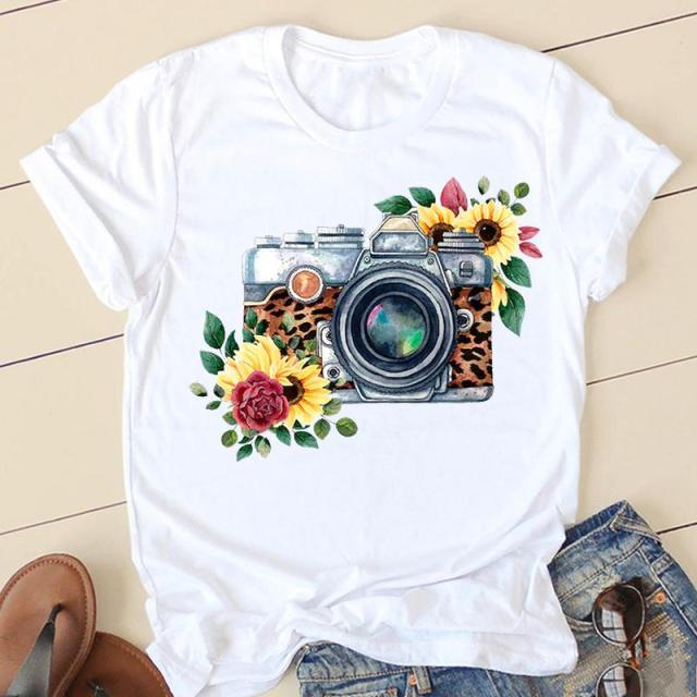 Women T-shirts Love Valentine 90s Ladies Fashion Clothing Cartoon Clothes Short Sleeve Spring Summer Female Tee Graphic Tshirt