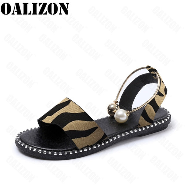 Women's Beaded Anklet Sandals