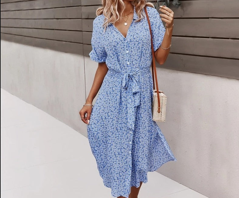 Women's Button Down Summer Dress