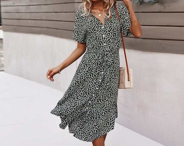 Women's Button Down Summer Dress