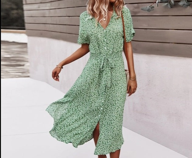 Women's Button Down Summer Dress