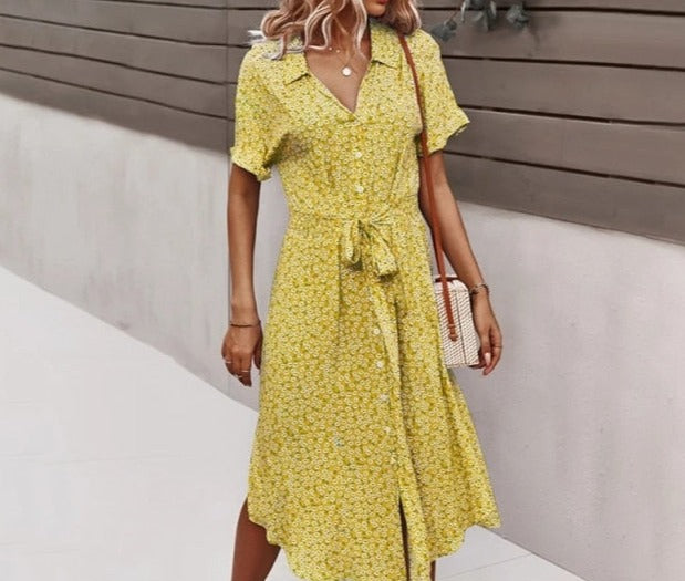 Women's Button Down Summer Dress