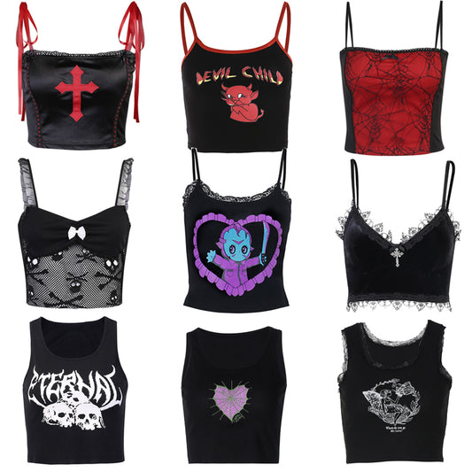 Gothic Grunge Crop Top