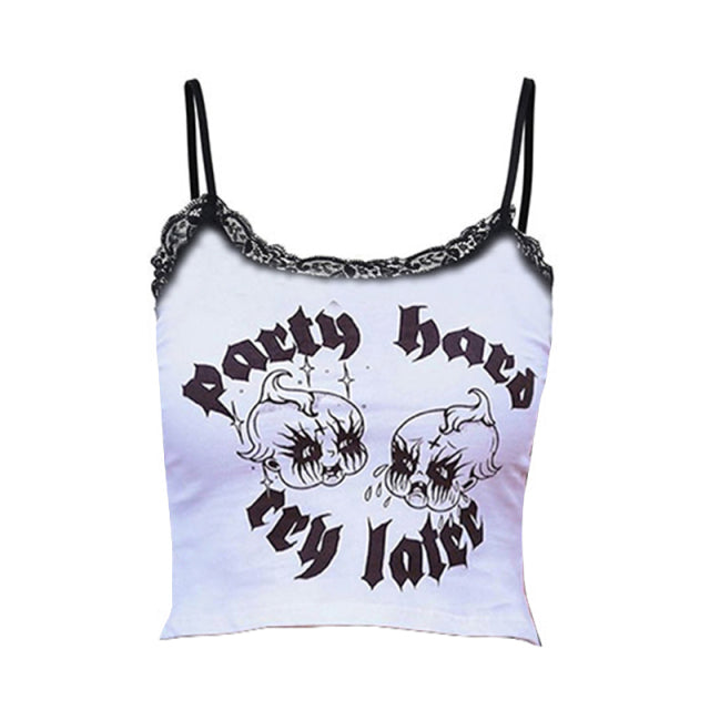 Gothic Grunge Crop Top