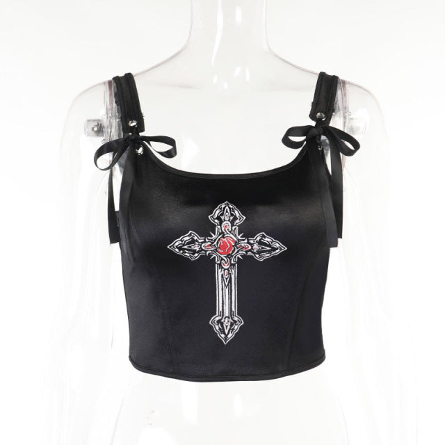 Gothic Grunge Crop Top