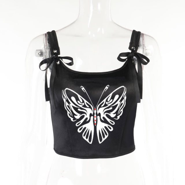 Gothic Grunge Crop Top