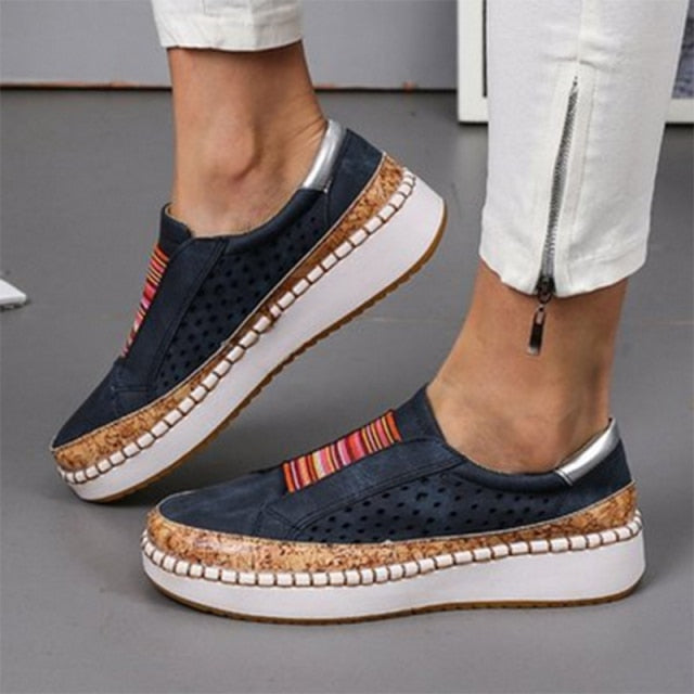 Women Slip on Sneakers Shallow Loafers