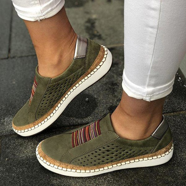 Women Slip on Sneakers Shallow Loafers