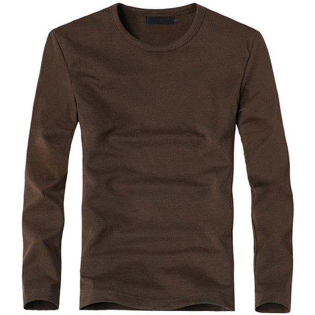 Elastic V-Neck Long Sleeve Tee