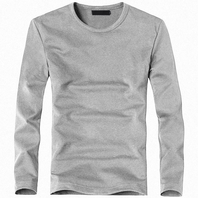 Elastic V-Neck Long Sleeve Tee