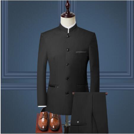 Two Piece Mandarin Style Suit for Men