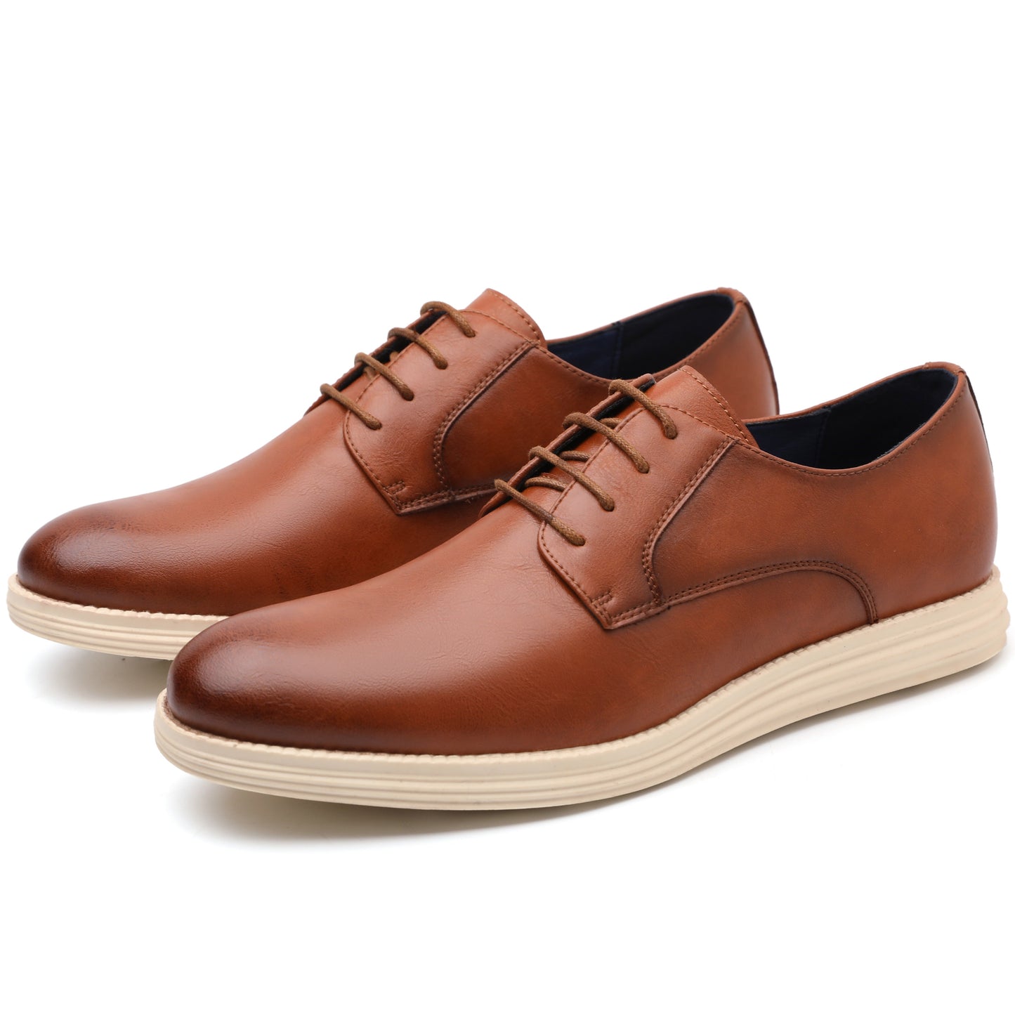 Genuine Leather Men Casual Lace-up Shoe