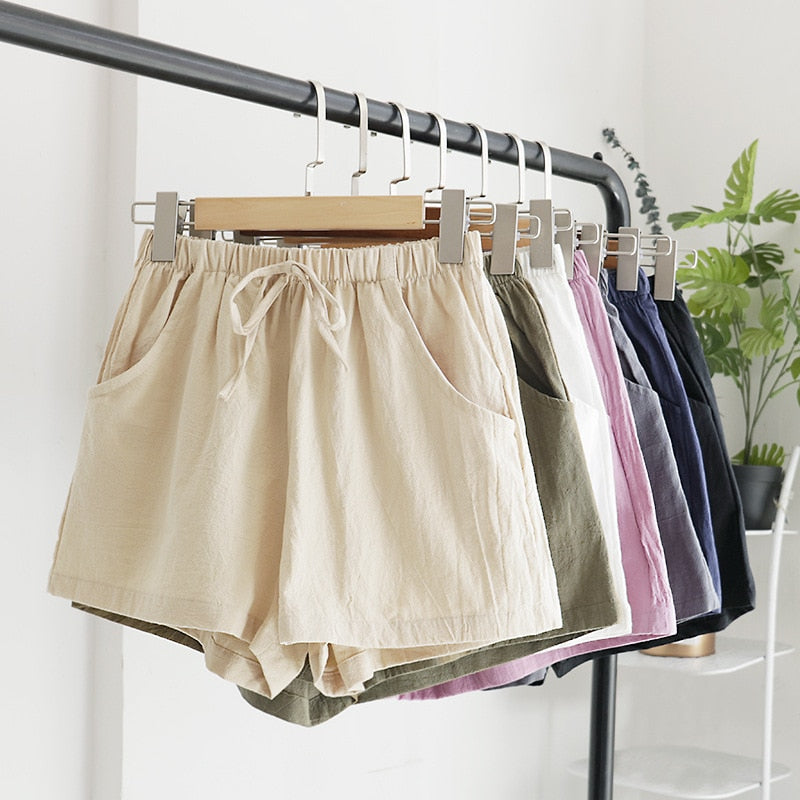 Cotton Linen Summer Shorts