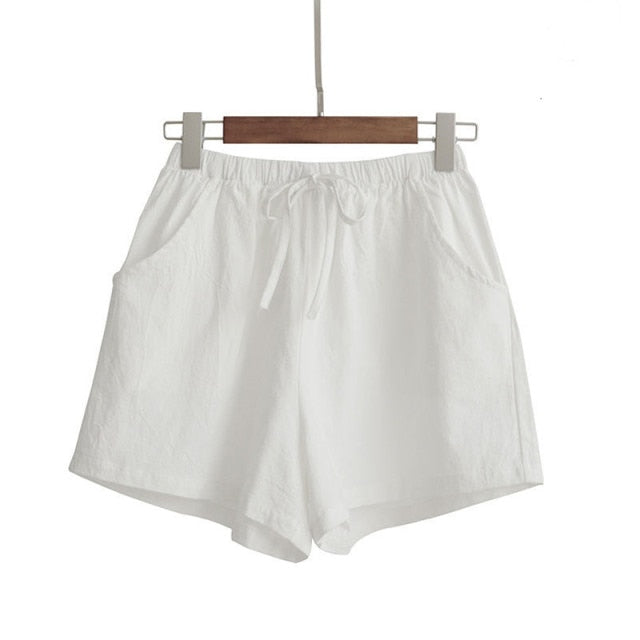 Cotton Linen Summer Shorts