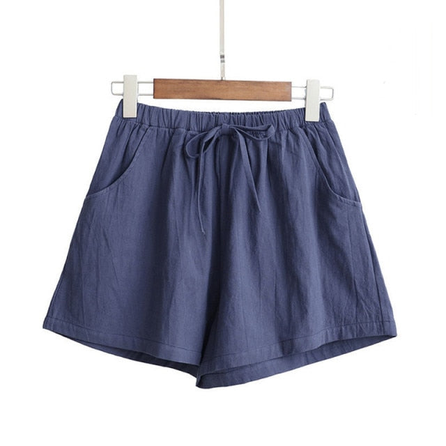 Cotton Linen Summer Shorts