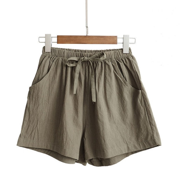 Cotton Linen Summer Shorts