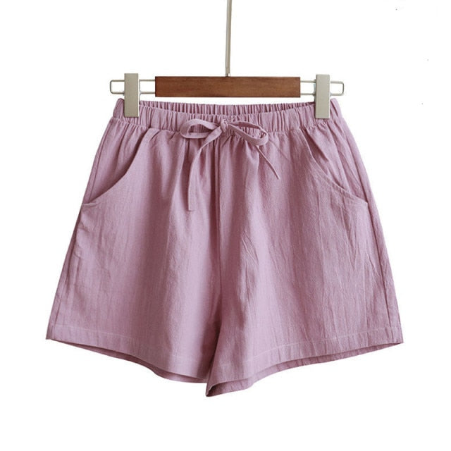 Cotton Linen Summer Shorts