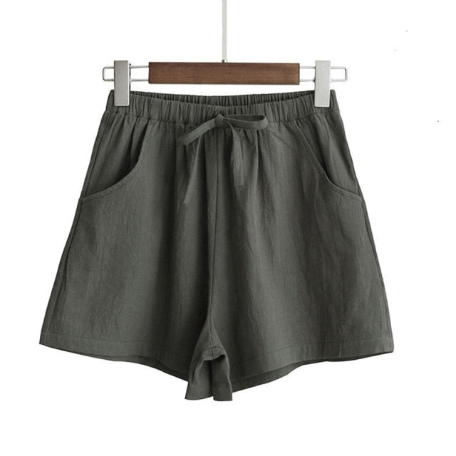 Cotton Linen Summer Shorts