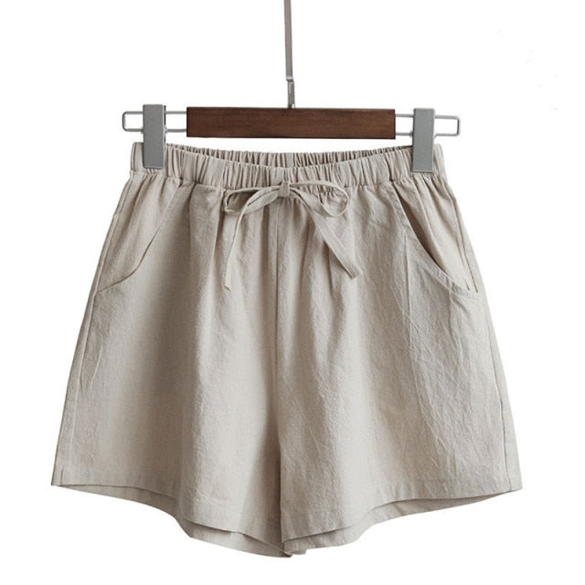 Cotton Linen Summer Shorts