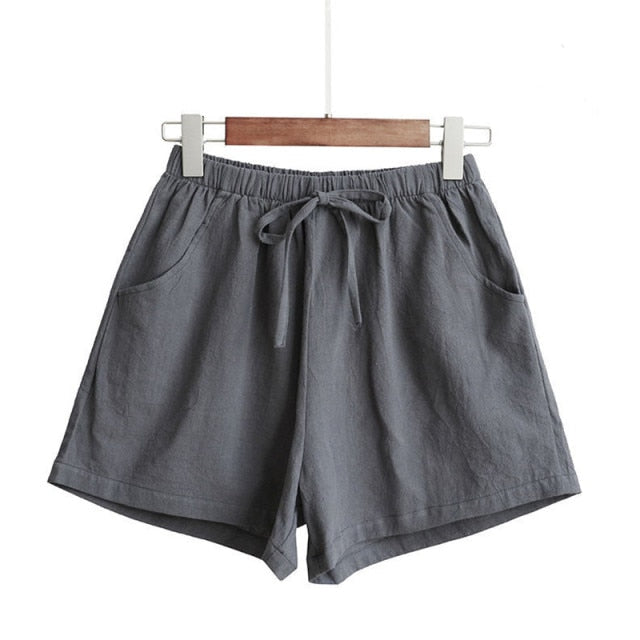 Cotton Linen Summer Shorts