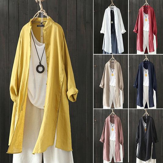 Casual Lapel Long Sleeve Cardigan