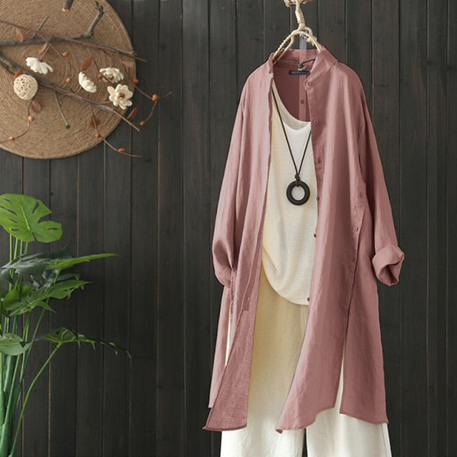 Casual Lapel Long Sleeve Cardigan