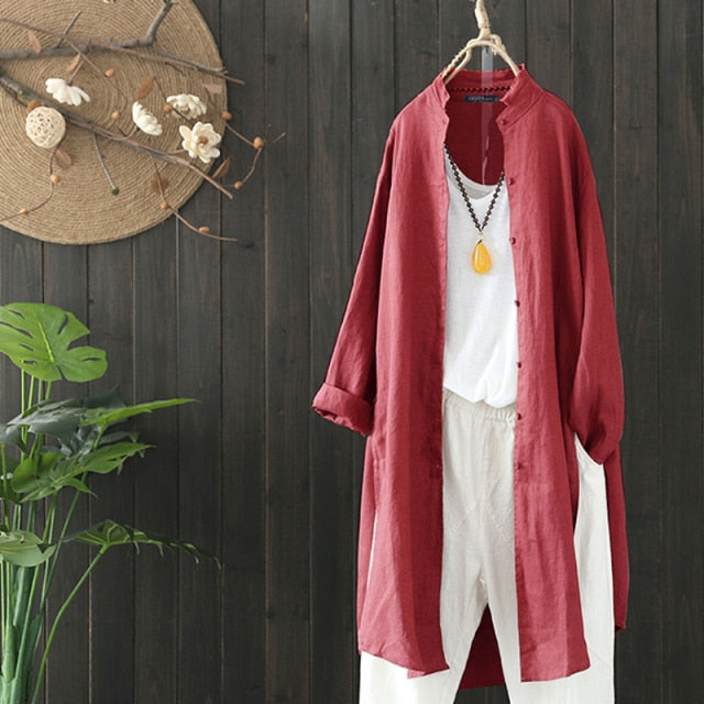 Casual Lapel Long Sleeve Cardigan