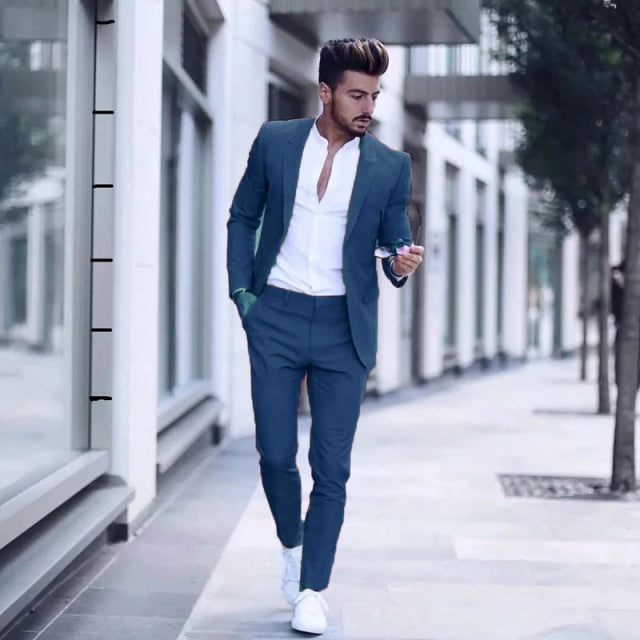 Smart Casual Stretchy Fit Suit for Men