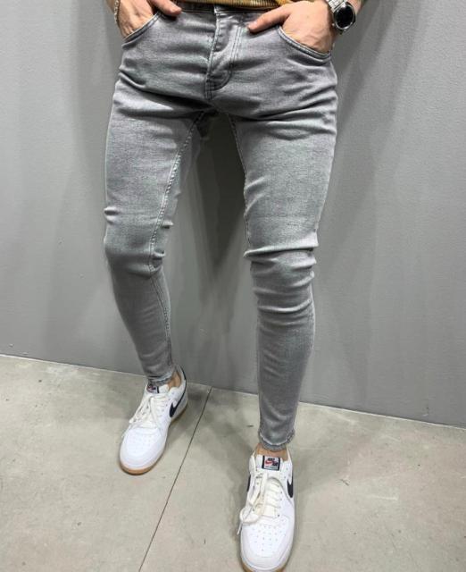 Men's Stretchy Distressed Jeans